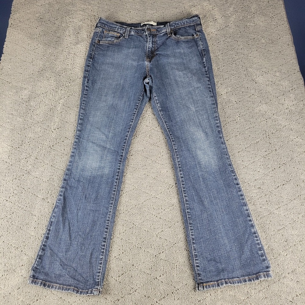 Levis Jeans Womens 14M Blue 515 Bootcut Medium Wash Mid Rise Stretch Denim